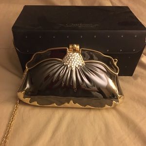 Snazzy metallic/rhinestone evening bag
